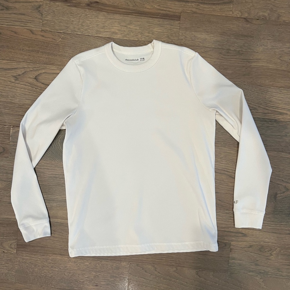 Abercrombie kids White Long Sleeve Shirt size 17/18 like new! - Picture 3 of 5